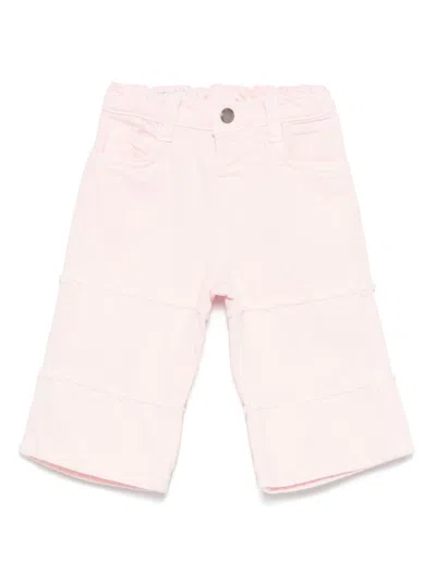 Emporio Armani Babies' Fringe-detailed Jeans In Pink