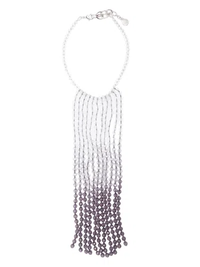 EMPORIO ARMANI EMPORIO ARMANI FRINGE EMBELLISHED NECKLACE