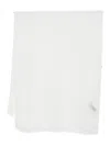 Emporio Armani Fringed Modal-wool Blend Scarf In Neutral