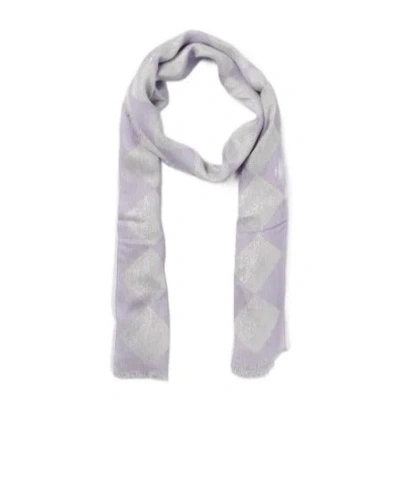 Emporio Armani Fringed Scarf In Gray