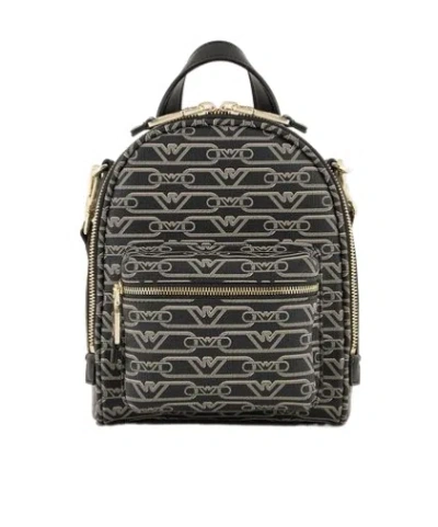 Emporio Armani Full Body Letter Mini Shoulder Bag In Black