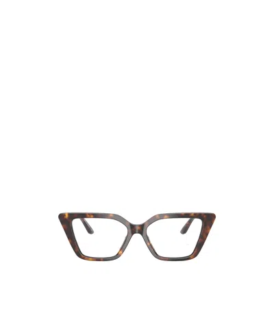 Emporio Armani Full-frame Plain Glasses In Brown