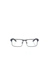 Emporio Armani Rectangular Frame Glasses In Blue
