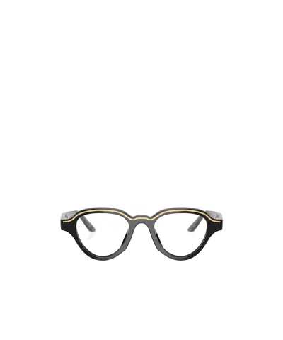 Emporio Armani Full Frame Plain Mirror In Black
