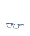 Emporio Armani Full Frame Plain Mirror In Blue