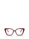 Emporio Armani Full Frame Plain Mirror In Burgundy