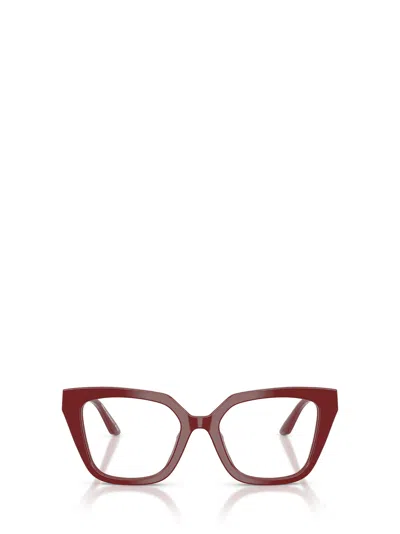 Emporio Armani Full Frame Plain Mirror In Burgundy