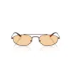 Emporio Armani Matte Bronze Orange Metal Sunglasses
