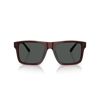 Emporio Armani Full Frame Sunglasses In Red