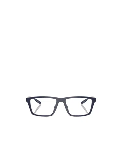 Emporio Armani 55mm Rectangle Optical Glasses In Black