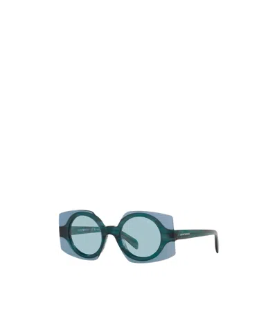 Emporio Armani Full Frame Sunglasses In Blue