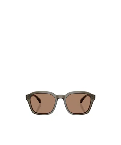 Emporio Armani Full Frame Sunglasses In Brown
