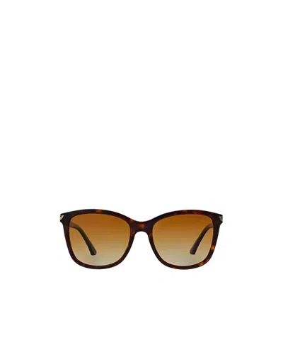 Emporio Armani Full Frame Sunglasses In Brown