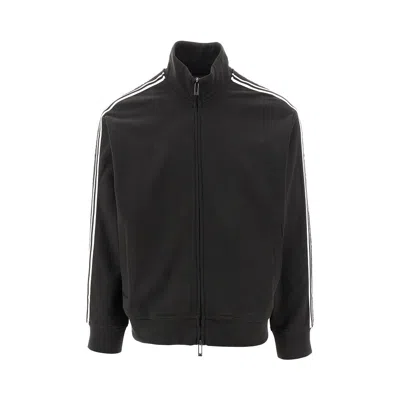 EMPORIO ARMANI FULL-ZIP SWEATSHIRT WITH LOGO BANDS