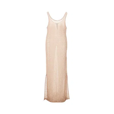 EMPORIO ARMANI FUZZY LUREX DRESS