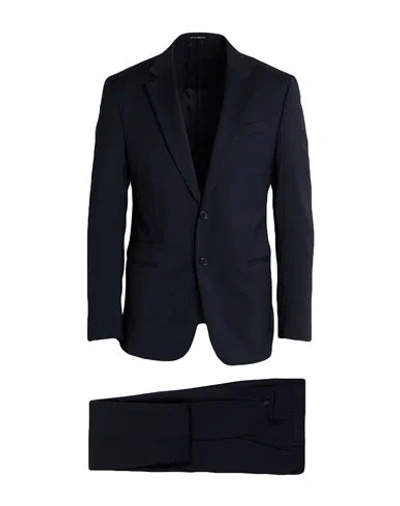 Emporio Armani G Line Man Suit Midnight Blue Size 44 Virgin Wool