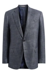Emporio Armani G-line Textured Blue Mélange Sport Coat In Gray