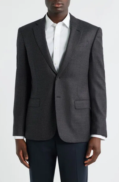 Emporio Armani G-lined Brown Textured Wool & Cashmere Sport Coat In Gray