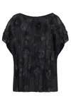 Emporio Armani Gathered Jacquard Blouse