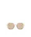 Emporio Armani Geometric Frame Sunglasses