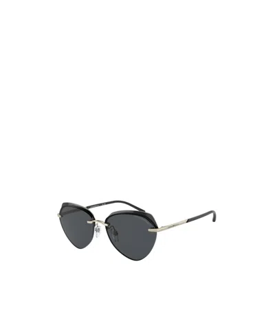 Emporio Armani Geometric-frame Sunglasses In Black
