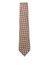 Emporio Armani Stripes Mix Tie Accessories In Brown