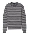 Emporio Armani Mens Navy French Oak Cabk Patterned Crewneck Knitted-wool Jumper In Multi