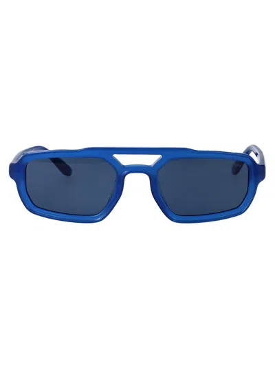 Emporio Armani Geometrical Sunglasses 0 Ea4240 U 620180 In Blue