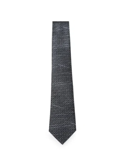 Emporio Armani Geometric-pattern Tie In Multi