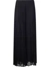 Emporio Armani Pleated Trousers In Technical Georgette