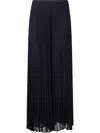 Emporio Armani Pleated Trousers In Technical Georgette