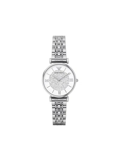 Emporio Armani Gianni T-bar 32mm In Metallic