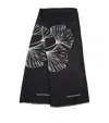 Emporio Armani Ginkgo Scarf In Black