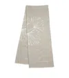 Emporio Armani Ginkgo Scarf In Grey