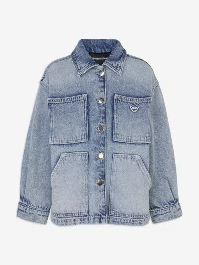 EMPORIO ARMANI EMPORIO ARMANI GIRLS DENIM SHIRT JACKET