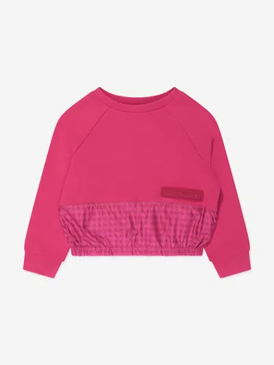 Emporio Armani Babies' Girls Logo Sweatshirt In Pink