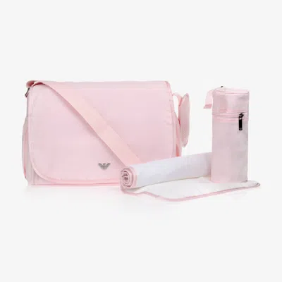 Emporio Armani Babies' Girls Pink Changing Bag (36cm)