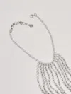 Emporio Armani Girocollo Boules Con Frange Sfumate Necklace In Sel De Camargue