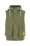 Emporio Armani Gilet In Misto Cotone Verde Uomo
