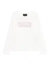 Emporio Armani Glitter Logo-printed T-shirt In White