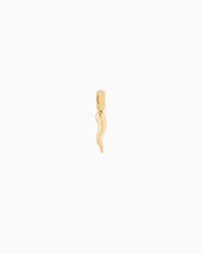 Emporio Armani Gold-tone Brass Charm In Multicoloured