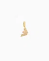 Emporio Armani Gold-tone Brass Charm In Multicoloured