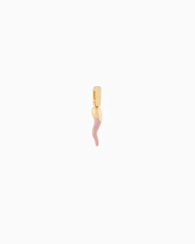 Emporio Armani Gold-tone Brass Charm In Multicoloured