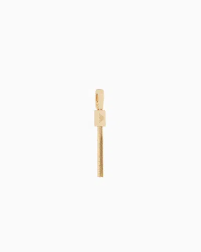 Emporio Armani Gold-tone Brass Charm In Multicoloured