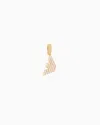 Emporio Armani Gold-tone Brass Charm In Multicoloured