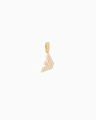 Emporio Armani Gold-tone Brass Charm In Multicoloured