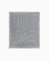 Emporio Armani Gradient, Lurex Patterned Pleated Stole In Grey