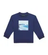 Emporio Armani Graphic Logo Sweatshirt In Blue