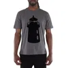 Emporio Armani Graphic-print Cotton T-shirt In Gray