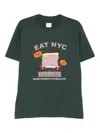 Emporio Armani Graphic-print Cotton T-shirt In Green